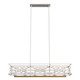 Hunter - 19334 - Six Light Linear Chandelier - Langwood - Distressed White