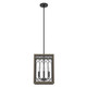 Hunter - 19369 - Four Light Lantern - Chevron - Rustic Iron