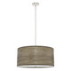 Hunter - 19384 - Four Light Pendant - Solhaven - Warm Grey Oak