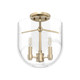 Hunter - 19387 - Three Light Flush Mount - Sacha - Alturas Gold