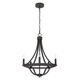 Hunter - 19424 - Five Light Chandelier - Perch Point - Noble Bronze