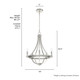 Perch Point Five Light Chandelier (19425)