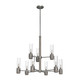 Hunter - 19479 - Nine Light Chandelier - River Mill - Brushed Nickel