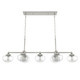 Hunter - 19493 - Seven Light Chandelier - Saddle Creek - Brushed Nickel