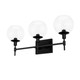 Hunter - 19509 - Three Light Bathroom Vanity - Xidane - Matte Black