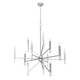 Hunter - 19528 - 12 Light Chandelier - Sunjai - Brushed Nickel