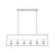 Hunter - 19549 - Six Light Chandelier - Kerrison - Brushed Nickel