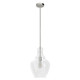 Hunter - 19567 - One Light Pendant - Maple Park - Brushed Nickel