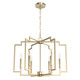 Hunter - 19572 - Six Light Chandelier - Zoanne - Alturas Gold