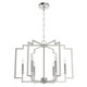 Hunter - 19573 - Six Light Chandelier - Zoanne - Brushed Nickel