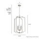 Zoanne Four Light Pendant (19577)