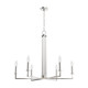 Hunter - 19621 - Six Light Chandelier - Bearden - Brushed Nickel