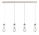 Innovations - 124-451-1P-PN-G451-4CL - Four Light Linear Pendant - Downtown Urban - Polished Nickel