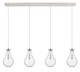 Innovations - 124-451-1P-PN-G451-7CL - Four Light Linear Pendant - Downtown Urban - Polished Nickel
