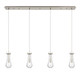 Innovations - 124-451-1P-SN-G451-4CL - Four Light Linear Pendant - Downtown Urban - Brushed Satin Nickel