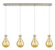 Innovations - 124-451-1P-SN-G451-7ME - Four Light Linear Pendant - Downtown Urban - Brushed Satin Nickel