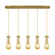 Innovations - 125-451-1P-BB-G451-4ME - Five Light Linear Pendant - Downtown Urban - Brushed Brushed Brass