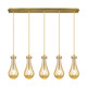 Innovations - 125-451-1P-BB-G451-5ME - Five Light Linear Pendant - Downtown Urban - Brushed Brass