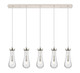 Innovations - 125-451-1P-PN-G451-4CL - Five Light Linear Pendant - Downtown Urban - Polished Nickel