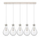 Innovations - 125-451-1P-PN-G451-7CL - Five Light Linear Pendant - Downtown Urban - Polished Nickel