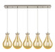Innovations - 125-451-1P-SN-G451-7ME - Five Light Linear Pendant - Downtown Urban - Brushed Satin Nickel