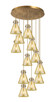 Innovations - 126-410-1PS-BB-G411-8ME - 12 Light Pendant - Downtown Urban - Brushed Brass