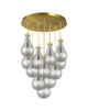 Innovations - 126-451-1P-BB-G451-7SM - 12 Light Pendant - Downtown Urban - Brushed Brass