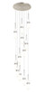 Innovations - 126-452-1P-SN-G452-4GWH - 12 Light Pendant - Downtown Urban - Brushed Satin Nickel