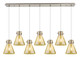 Innovations - 127-410-1PS-SN-G411-8ME - Seven Light Linear Pendant - Downtown Urban - Brushed Satin Nickel