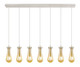 Innovations - 127-451-1P-PN-G451-4ME - Seven Light Linear Pendant - Downtown Urban - Brushed Polished Nickel