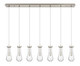 Innovations - 127-451-1P-SN-G451-4CL - Seven Light Linear Pendant - Downtown Urban - Brushed Satin Nickel
