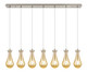 Innovations - 127-451-1P-SN-G451-5ME - Seven Light Linear Pendant - Downtown Urban - Brushed Satin Nickel
