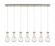 Innovations - 127-451-1P-SN-G451-5SDY - Seven Light Linear Pendant - Downtown Urban - Brushed Satin Nickel
