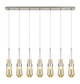 Innovations - 127-452-1P-SN-G452-4ME - Seven Light Linear Pendant - Downtown Urban - Brushed Satin Nickel