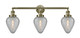 Innovations - 205-AB-G165 - Three Light Bath Vanity - Franklin Restoration - Antique Brass