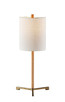 Adesso Home - 1619-12 - Table Lamp - Maddox - Natural Wood & Antique Brass