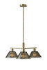 Adesso Home - 3796-21 - Three Light Chandelier - Zoe - Antique Brass