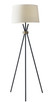 Adesso Home - 3835-01 - Floor Lamp - Benson - Black W. Antique Brass