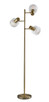 Adesso Home - 3941-21 - Three Light Tree Lamp - Rhodes - Antique Brass
