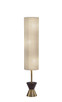 Adesso Home - 4269-21 - Three Light Floor Lamp - Carmen - Antique Brass/Walnut Rubberwood