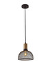 Adesso Home - 6267-01 - Pendant - Dale - Matte Black & Natural Rubber Wood