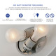 Piedmont Two Light Torchiere (7202-01)