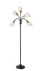 Adesso Home - 7205-01 - Five Light Floor Lamp - 5 Light - Black W. Antique Brass