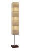 Adesso Home - 8027-15 - Three Light Floorchiere - Sahara - Brushed Steel