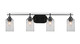 Toltec Lighting - 2614-MB-530 - Four Light Bath Bar - Odyssey - Matte Black