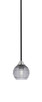Toltec Lighting - 3401-MBBN-5112 - One Light Mini Pendant - Paramount - Matte Black & Brushed Nickel