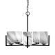 Toltec Lighting - 4505-MB-3009 - Five Light Chandelier - Atlas - Matte Black
