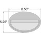 Clifton Oval LED Bulkhead (20270LEDDMG-WH/OPL)