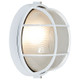Nauticus Round Dual Mount One Light Bulkhead (20294-WH/FST)
