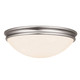 Access - 20726-BS/OPL - Three Light Flush Mount - Atom - Brushed Steel